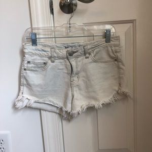 Free people white jean shorts